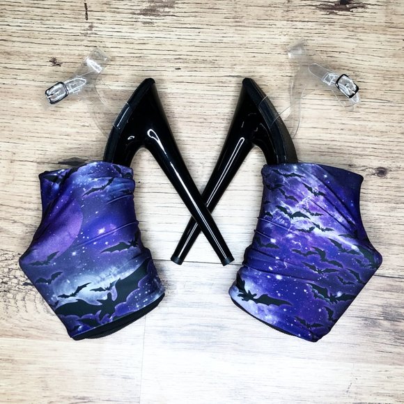 Hoodlum Fang Comic Print Pole Heel Covers NEW! - Picture 2 of 4